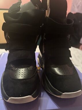 Kids Black High-Top Athletic Sneakers